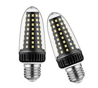 ZFFOZZ Bombilla LED Tipo Maíz de 20 W/30 W, Casquillo E14/E27, No Regulable, Luz Seleccionable de 3000 K/4000 K/6000 K, para Casa Garaje Almacén Interior y Exterior(E27-20W,Warm)