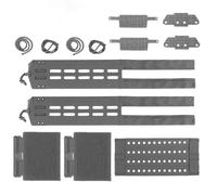 ZFFOZZ Cinturón Táctico Molle Con Sello de Cintura, Multifuncional Ligero y de Liberación Rápida para JPC CRYE AVS LV119 FCPC V5(Gray)