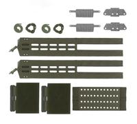 ZFFOZZ Cinturón Táctico Molle Con Sello de Cintura, Multifuncional Ligero y de Liberación Rápida para JPC CRYE AVS LV119 FCPC V5(Green)