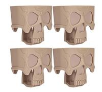 ZFFOZZ Funda de Goma de Agarre Rápido, Funda Protectora Triangular Anticolisión para Airsoft, Pestañas de Asistencia para Recarga de Cargadores M4/M16 de 5.56"(Tan)
