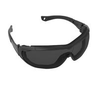 ZFFOZZ Gafas Tácticas con dos Tipos de Lentes y Correas Fijas, Protección Solar y a Prueba de Viento para Airsoft Ciclismo Caza CS Juegos de Guerra(Black,Clear lenses)