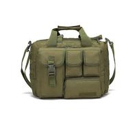 ZFFOZZ Maletín táctico plegable tipo mensajero, resistente al desgaste, impermeable y a los arañazos, para hombre, bolso militar para portátil, bolso bandolera.(Green)