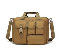 ZFFOZZ Maletín táctico plegable tipo mensajero, resistente al desgaste, impermeable y a los arañazos, para hombre, bolso militar para portátil, bolso bandolera.(Khaki)