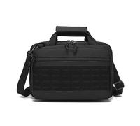 ZFFOZZ Maletín táctico plegable tipo mensajero, resistente al desgaste y al agua con cremallera bloqueable y resistente a los arañazos(Black)