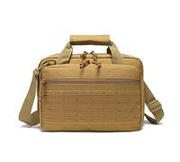 ZFFOZZ Maletín táctico plegable tipo mensajero, resistente al desgaste y al agua con cremallera bloqueable y resistente a los arañazos(Khaki)