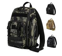 ZFFOZZ Mochila de pesca de 20-35 l, bolsa portátil para guardar aparejos de pesca multifunción de gran capacidad con múltiples bolsillos(Green cp)