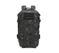 ZFFOZZ Mochila deportiva para exteriores, impermeable para senderismo antipresión extraíble táctica de camuflaje de combate táctica Molle(Blackcp)