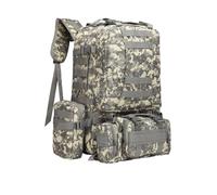 ZFFOZZ Mochila Táctica de 55L Con Ventilación Impermeable 3 Bolsas MOLLE Integradas Mochilas Antipresión para Viajar(Acu)