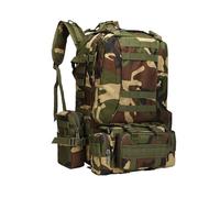 ZFFOZZ Mochila Táctica de 55L Con Ventilación Impermeable 3 Bolsas MOLLE Integradas Mochilas Antipresión para Viajar(Jungle cp)