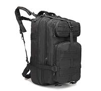ZFFOZZ Mochila táctica militar de 45 l, impermeable ventilada grande extraíble para asalto de 3 días tipo Molle para senderismo y acampada(Black)