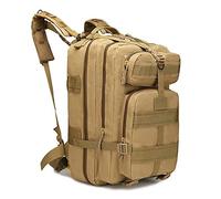 ZFFOZZ Mochila táctica militar de 45 l, impermeable ventilada grande extraíble para asalto de 3 días tipo Molle para senderismo y acampada(Khaki)