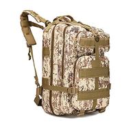ZFFOZZ Mochila táctica militar de 45 l, impermeable ventilada grande extraíble para asalto de 3 días tipo Molle para senderismo y acampada(Desert Digital)