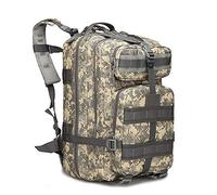 ZFFOZZ Mochila táctica militar de 45 l, impermeable ventilada grande extraíble para asalto de 3 días tipo Molle para senderismo y acampada(Acu)