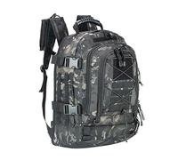 ZFFOZZ Mochila táctica militar de 55 l para hombre, mochila Molle, mochila de supervivencia para senderismo, camping y viajes.(Blackcp)