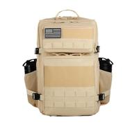 ZFFOZZ Mochila táctica militar Molle de 45 litros, mochila de asalto para el ejército mochila de emergencia para 3 días mochila de senderismo y trekking(Off-white)