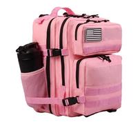 ZFFOZZ Mochila táctica militar Molle de 45 litros, mochila de asalto para el ejército mochila de emergencia para 3 días mochila de senderismo y trekking(Pink)