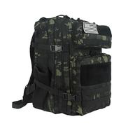 ZFFOZZ Mochila táctica militar Molle de 45 litros, mochila de asalto para el ejército mochila de emergencia para 3 días mochila de senderismo y trekking(Blackcp)