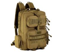 ZFFOZZ Mochila Táctica Militar Portátil Para Acampar al Aire Libre, Mochila Multifuncional de 30L Para Viajes y Acampada, Mochila para Senderismo al Aire Libre.(Brown)