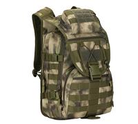 ZFFOZZ Mochila Táctica Multifuncional de Nailon 600D, Mochila Molle Militar Impermeable de 40L Para Viajes al Aire Libre, Deportes y Senderismo.(Green ruins)