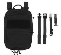 ZFFOZZ Mochila Táctica Portátil de Dos Hombros, Mochila de Viaje MOLLE de Nailon 1000D, Ideal para Acampar al Aire Libre, Picnics, Actividades de Airsoft y Paintball.(Black)