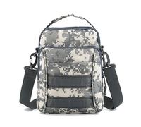 ZFFOZZ Mochila Táctica Tipo Mensajero, Impermeable y Ajustable Estilo Militar EDC Molle Resistente al Agua para Hombre(Acu)