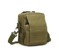 ZFFOZZ Riñonera Táctica Molle de Camuflaje Para Deportes al Aire Libre, Senderismo Bandolera Informal Riñonera(Green)