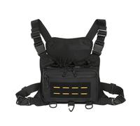 ZFFOZZ Tactical Chest Pack EDC Chest Bag, Utility Molle Chest Rig Fishing Chest Pouch, for Daily Life Cycling Camping Hiking(Black)