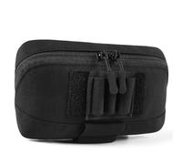 ZFFOZZ Tactical Molle Admin Pouch, Laser Cut Utility Belt EDC Tool Organizer Pouch, for Vest Modular Zippered Medical(Black)