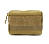 ZFFOZZ Tactical Molle Pouches, EDC Chest Bag, 600D Nylon Utility Tackle Bags Outdoor Sports Camping Hiking Hunting Pack(Brown)