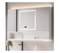 ZFGOJNBH Armario con Espejo antivaho para baño, con botiquín Que Ahorra Espacio, Resistente al Agua, 3 temperaturas de Color, Interruptor táctil Regulable, 23,6 x 31,5 Pulgadas