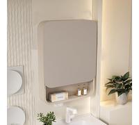 ZFGOJNBH Armario de baño con Espejo Rectangular, Armario de Pared con Almacenamiento diversificado, Armario de Pared de baño de aleación de Aluminio con Gran Capacidad de Almacenamiento, Material de