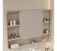 ZFGOJNBH Armario de baño con Espejo Rectangular, Armario de Pared para baño con bisagra silenciosa de aleación de Aluminio, Armario de Pared para baño de aleación de Aluminio con Espacio de almacenam