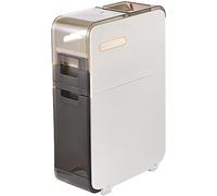 ZFGOJNBH Armario de baño de 4 Niveles con cajones apilables, Armario de Gran Capacidad para Papel higiénico, Armario Estrecho con Ruedas, Armario Estrecho para Espacios pequeños y Huecos.