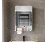 ZFGOJNBH Armario de baño de aleación de Aluminio para Pared, Armario de baño con Espejo Rectangular, Gran Capacidad de Almacenamiento, Espacio de Almacenamiento Debajo, Armario de baño montado en la