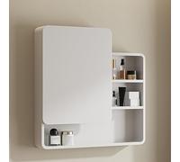 ZFGOJNBH Armario de Pared con Espejo Moderno con Puertas Ocultas y Estante Unidad de Almacenamiento para baño para Inodoro Solución de Almacenamiento Elegante y Funcional