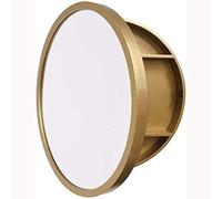 ZFGOJNBH Botiquín de baño con Espejo, gabinete de Espejo Redondo Creativo, gabinete de Pared de baño, gabinete de Almacenamiento Deslizante de Madera, gabinetes de Pared con Espejo de Sala de Estar