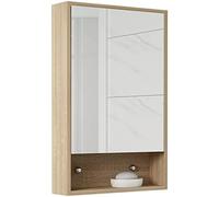 ZFGOJNBH Botiquín Mueble con Espejo para baño Mueble de Almacenamiento de Madera Maciza Botiquín para baño con Espejo Cabina de Almacenamiento Mueble con Espejo Multifuncional