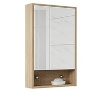ZFGOJNBH Botiquín Mueble con Espejo para baño Mueble de Almacenamiento de Madera Maciza Botiquín para baño con Espejo Cabina de Almacenamiento con Espejo Mueble con Espejo Multifuncional