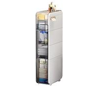 ZFGOJNBH Cajones apilables para baño, Armario pequeño para baño, Armario Estrecho para baño, Caravana o Dormitorio, Armario Delgado para Papel higiénico con 4 cajones.