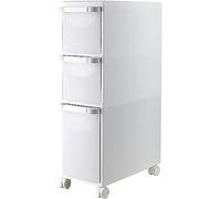 ZFGOJNBH Cajones de Almacenamiento apilables con Ruedas, 2/3/4 Niveles, Armario de Almacenamiento de Piso de Esquina para baño, pequeño, con cajones Transparentes, Impermeable, Gran Capacidad, almace