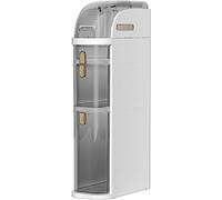 ZFGOJNBH Cajones de Almacenamiento apilables de 2/3/4 Niveles, multifuncionales, Independientes, para baño, Armario de Almacenamiento de Piso en Esquina, Estrecho, Alto, Delgado, con cajones transpar