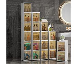 ZFGOJNBH Cajones de Almacenamiento apilables, gabinete de Almacenamiento para baño pequeño para Espacios pequeños, gabinete de Almacenamiento sobre el Inodoro para baño Estrecho, gabinete de almacena