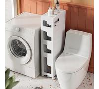 ZFGOJNBH Cajones de Almacenamiento apilables Mueble de baño para Suelo, Unidad de Almacenamiento Estrecha de 3 cajones, 20 x 40 x 59 cm/80 cm/101 cm, Caja de Almacenamiento Estrecha para baño, Sala d