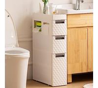 ZFGOJNBH Cajones de Almacenamiento apilables, pequeño gabinete de Almacenamiento para baño con cajones móviles, Torre de Almacenamiento Delgada con Ruedas, Carrito con cajones, Muebles de Torre de al