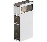 ZFGOJNBH Cajones de Almacenamiento apilables Torre de Almacenamiento para baño con 2/3/4 cajones Gabinete de Almacenamiento Lateral para Inodoro móvil con cajones Transparentes y Ruedas Carro de Alma