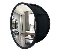 ZFGOJNBH Espejo de tocador Redondo para Montar en la Pared, botiquín de 50/60/70 cm, gabinete de Espejo Redondo para baño, Dormitorio, Sala de Estar, Puerta supergrande incluida