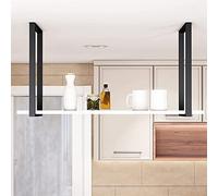 ZFGOJNBH Estante De Almacenamiento Colgante, Estante De Techo De Madera Maciza De Hierro, Portabotellas De Vino Suspendido, Adecuado para Restaurantes/Bares/Soporte De Flores Decorativo De Techo para