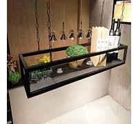 ZFGOJNBH Estante de Techo para Vino, Soporte para Copas de Vino, estantes de Bar, Estante Colgante de Metal para Vino, Estante de exhibición para decoración de Cocina y Sala de Estar (tamaño: 60 x 25