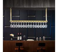 ZFGOJNBH Estante para Colgar en el Techo para Botellas de Vino, Soporte para Copas de Vino de Pared para Bar, Restaurante, Moderno y Elegante, Altura Ajustable, para Colgar Botellas de Vino, para Bar