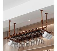 ZFGOJNBH Estante para Vino Colgante Soporte para Copa de Vino Soporte para Copa de Vino Estante para Vino al revés Estilo Simple Estante para Copa de Vino Colgante de Hierro Estante para decoración d